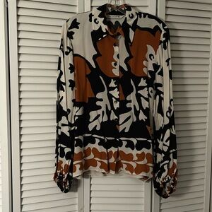 Bold print blouse
